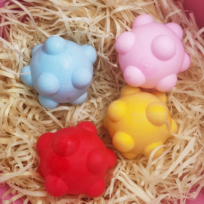 Nuevo juguete para mascotas TPR espuma Bola de meteorito juguete de alta elástica Bola de molienda mordedura de perro de juguete resistente