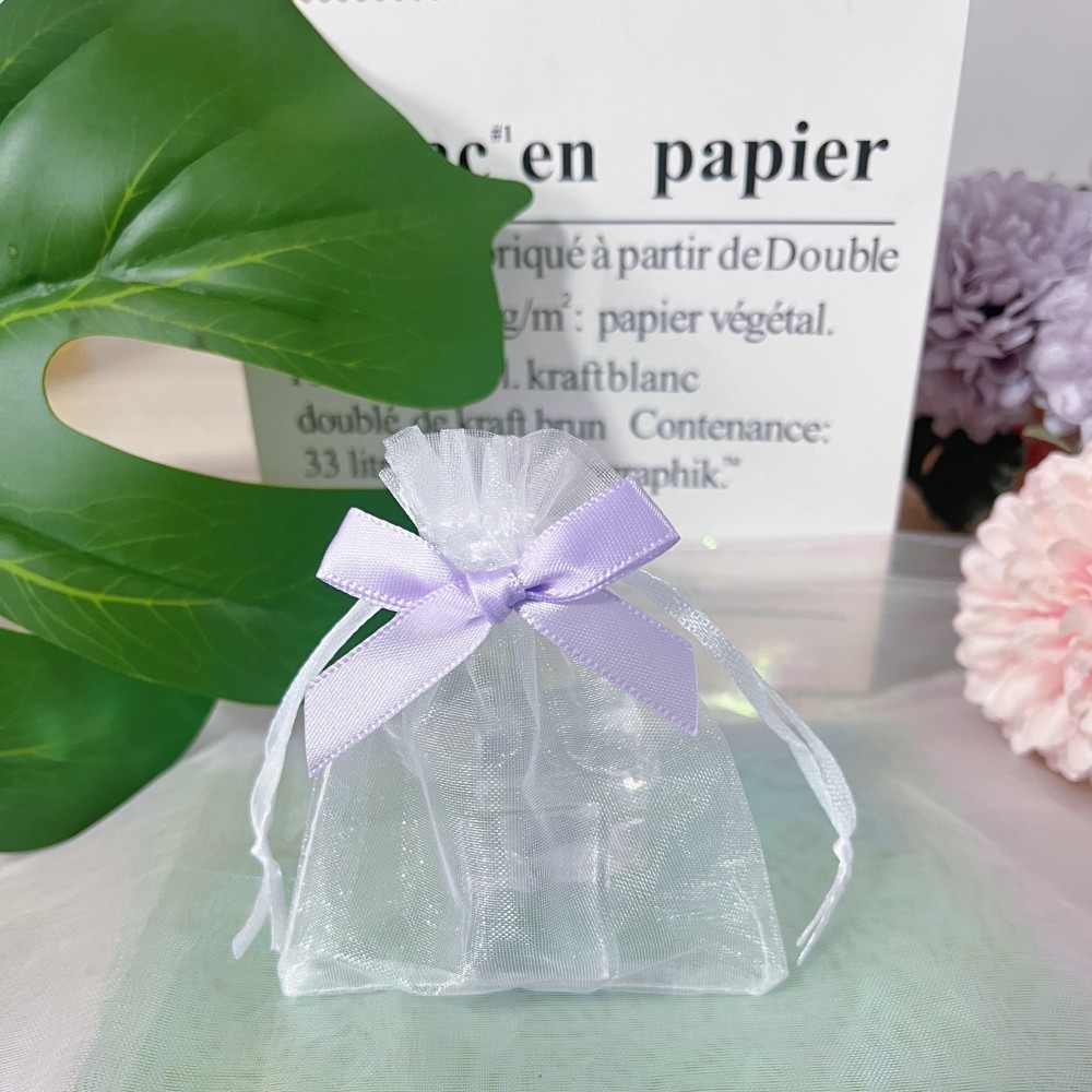 6g Weight Storage Bag Storage & Cleaning Jewelry Packaging Bags Classification 1 Piece Quantity Organza Material Solid Color Pattern Casual Style Casual Solid Color Organza Gift Wrapping Supplies 9