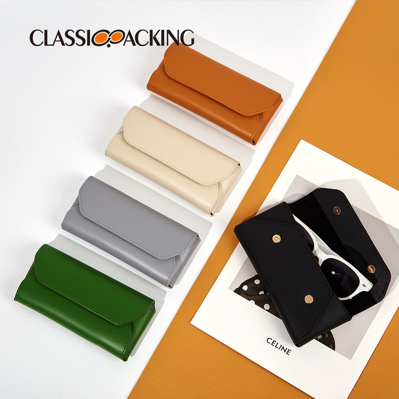Classic solid color anti-pressure anti-wear glasses protective box portable glasses storage bag pu waterproof bag cover pressing glasses bag Classic solid color anti-pressure anti-wear glasses protective box portable glasses storage bag pu waterproof bag cover pressing glasses bag