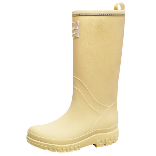 2024 Cross-border Korean Russian Japanese Women's High-Crotch Non-slip Waterproof Rain Boots Rain Shoes Over Shoes Durable