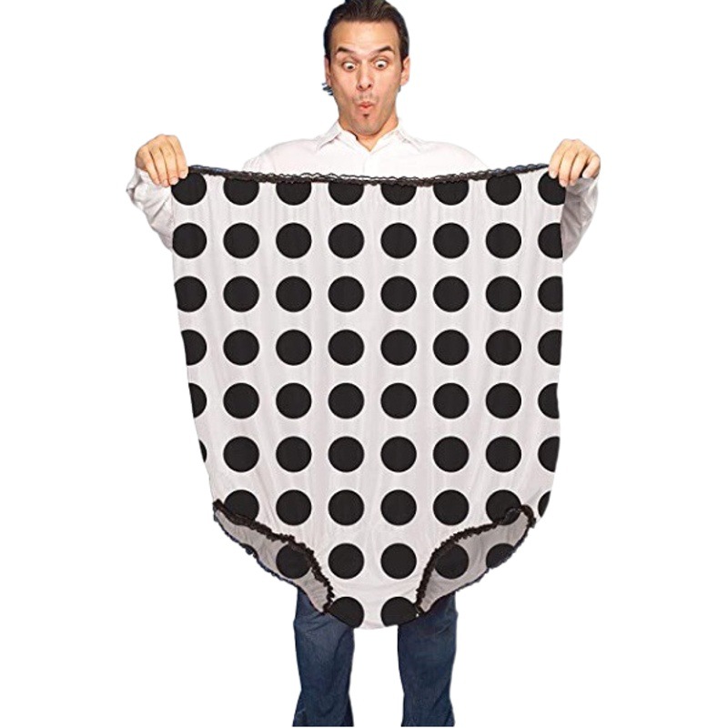 Halloween Costumes, Christmas and Valentine's Day Gifts, Large Underwear, New and Unique Funny Pants, Polka Dot Panties, Lace Pants
