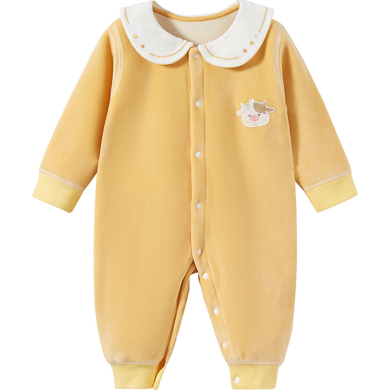 Mono para bebé para primavera, otoño e invierno, forrado con forro polar cálido para uso en exteriores, ropa de invierno unisex, conjunto de pelele para recién nacido, ropa de bebé.