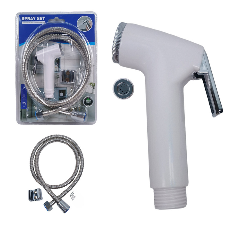 Blister-Packed Cross-Border Bidet Sprayer Nozzle Toilet Set with Aluminum Cleaning High-Pressure Faucet