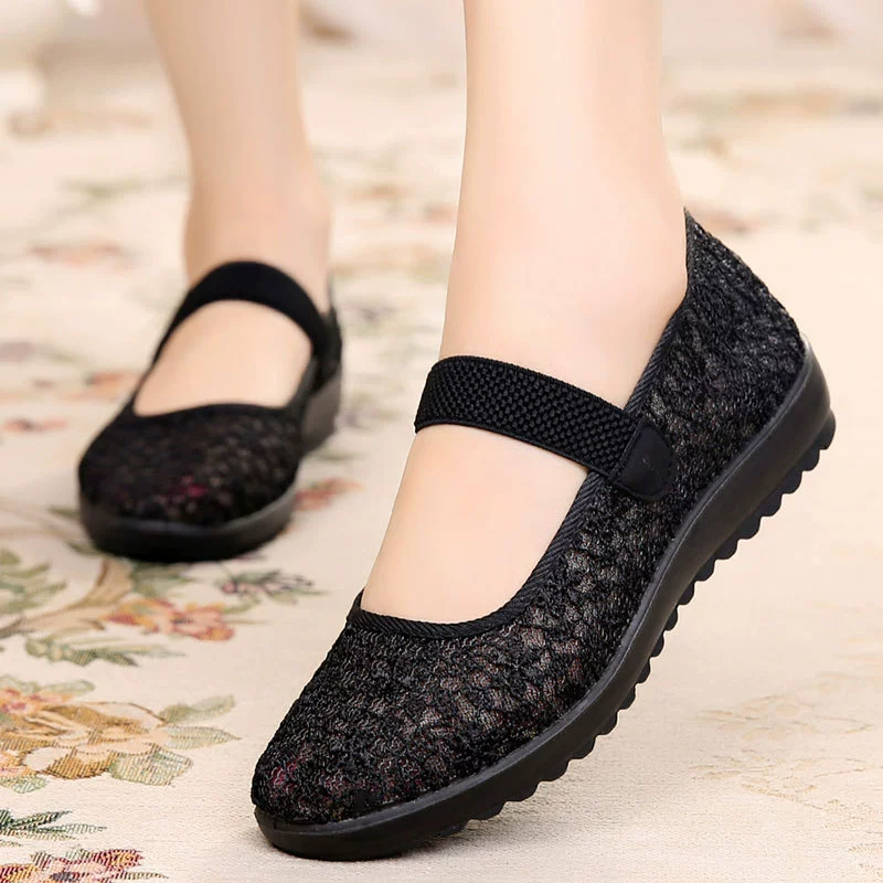 Slip-ons, summer footwear, shoes, sandals for mother
