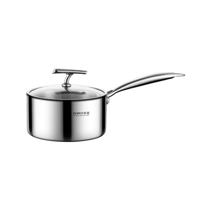 316 Stainless steel milk cooker without coating, non -stick pot house baby supplementary food cooker, baby instant noodle cooker small boiled pot soup pot