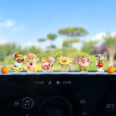 car interior center console – Car ornaments - multiple-styles-available-see-details-page-6-types-of-spongebob-squarepants-for-sports-persimmon-ruyi-free-traceless-stickers