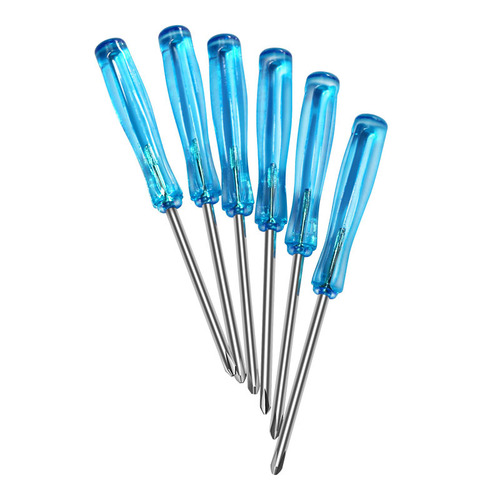 Crystal Mini Screwdriver Small Blue Batch 3.0 2.0 Cross Slotted Glasses Watch Toy Screwdriver Wholesale