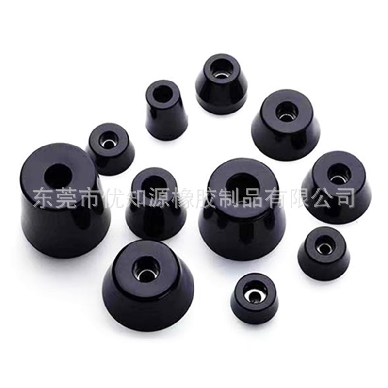 厂家批发仪器减震垫亮面 机器机脚垫带垫 家用电器防滑垫橡胶脚垫