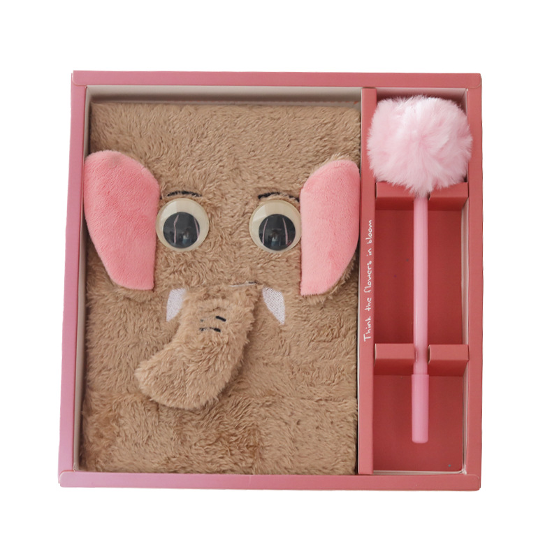 큰 눈 코끼리 카키 (선물 세트)