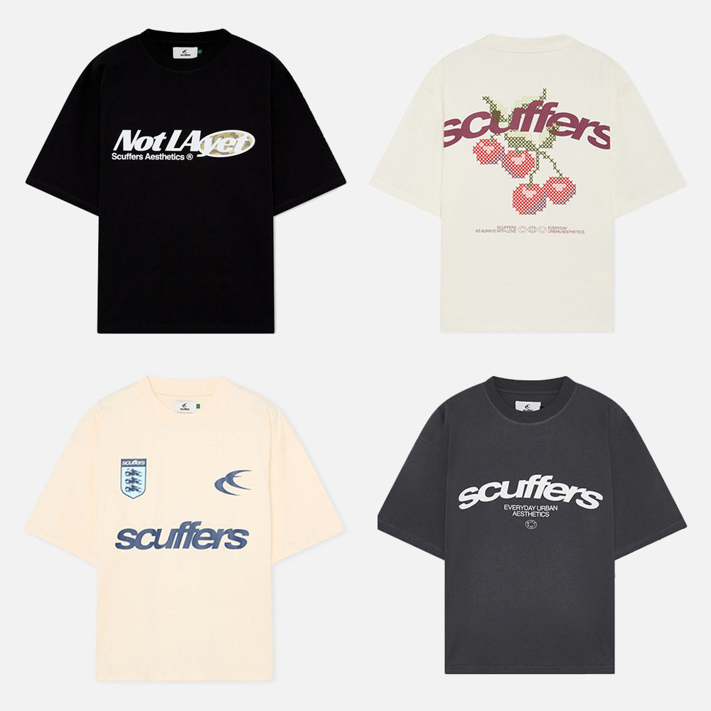 scuffers SS26春夏Boxy时尚短款重磅纯棉男女宽松短袖T恤上衣Tee