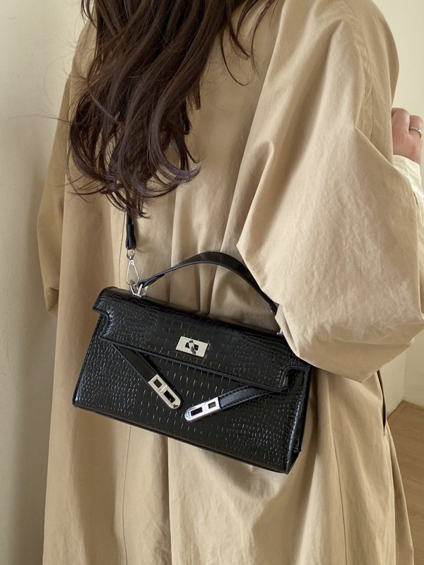 Altas sensaciones de cocodrilo bolsos portátiles Kelly bolsos mujeres 2026 nueva moda versátil bolsos de mochilas exquisitos bolsos cuadrados