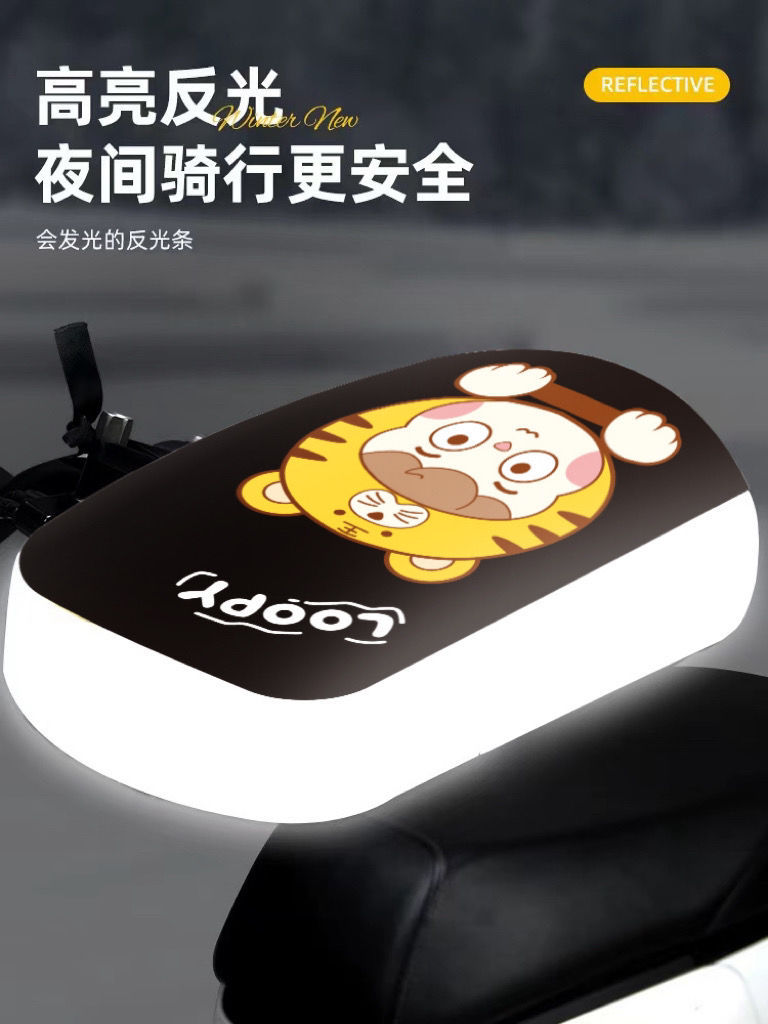 Winter Electric Vehicle Warm Thick Windproof Gloves Riding Waterproof Handlebar Cover Motorcycle Fleece