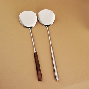 Cooking Spatula All-Steel Small Spatula Household Spatula 304 Stainless Steel Spatula Small Pot Cooking Spatula Small Spatula