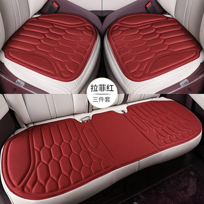 Seat Cushions for All Seasons, Non-Slip, Seat cushion, seat cover - lafite-red-three-piece-set