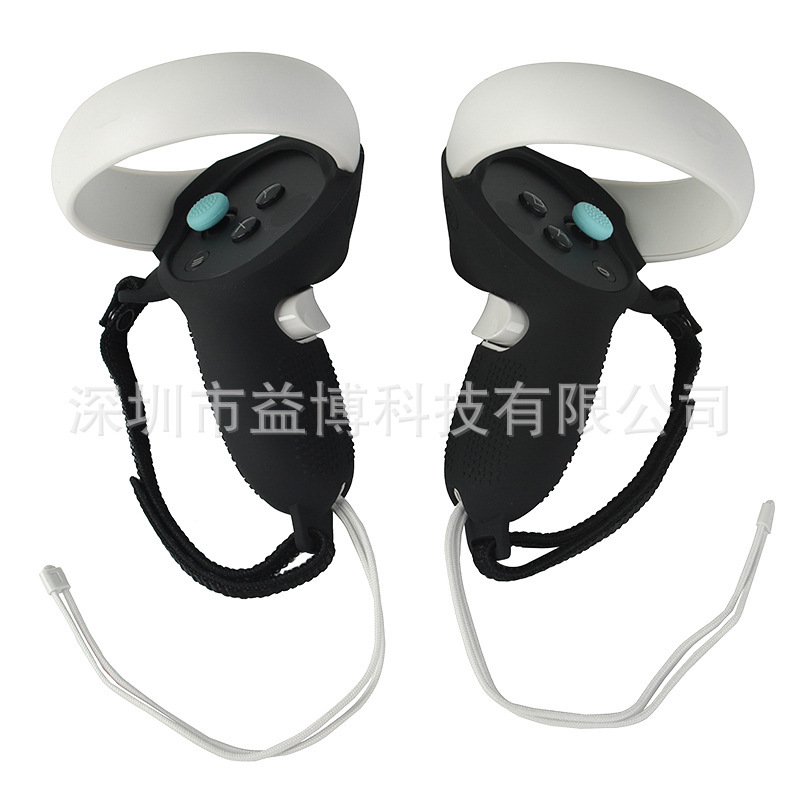 Applicable oculus quest2 accessories strap anti-collision half bag vr glasses controller silicone handle protective cover