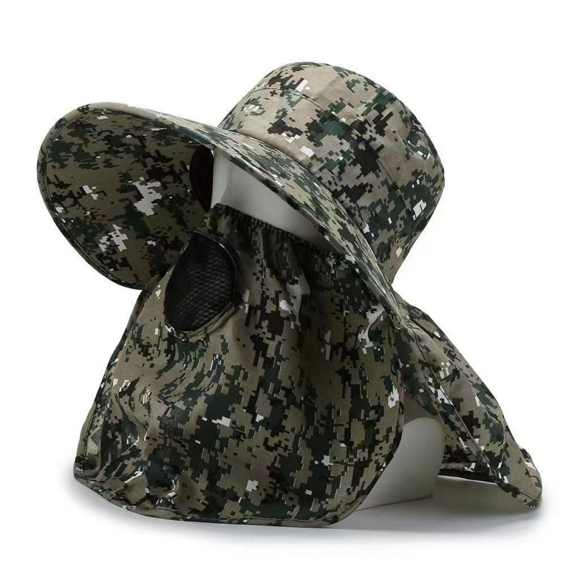 Summer Camouflage Sun Hat Outdoor Sun Protection Tea Picking Hat Fishing Hat Men's Shoulder Hat Breathable Sun Hat Women's Labor Protection Hat Summer Camouflage Sun Hat Outdoor Sun Protection Tea Picking Hat Fishing Hat Men's Shoulder Hat Breathable Sun Hat Women's Labor Protection Hat