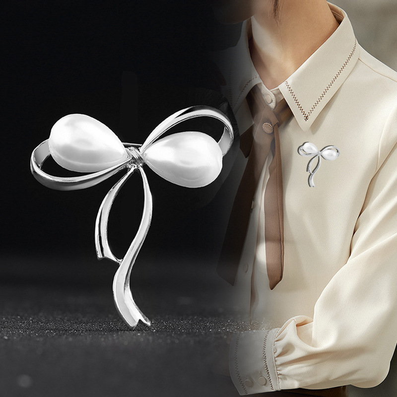 Spilla a fiocco di alta qualità, squisita, elegante, da donna, estiva, semplice, anti-esposizione, con fibbia_voghion.com