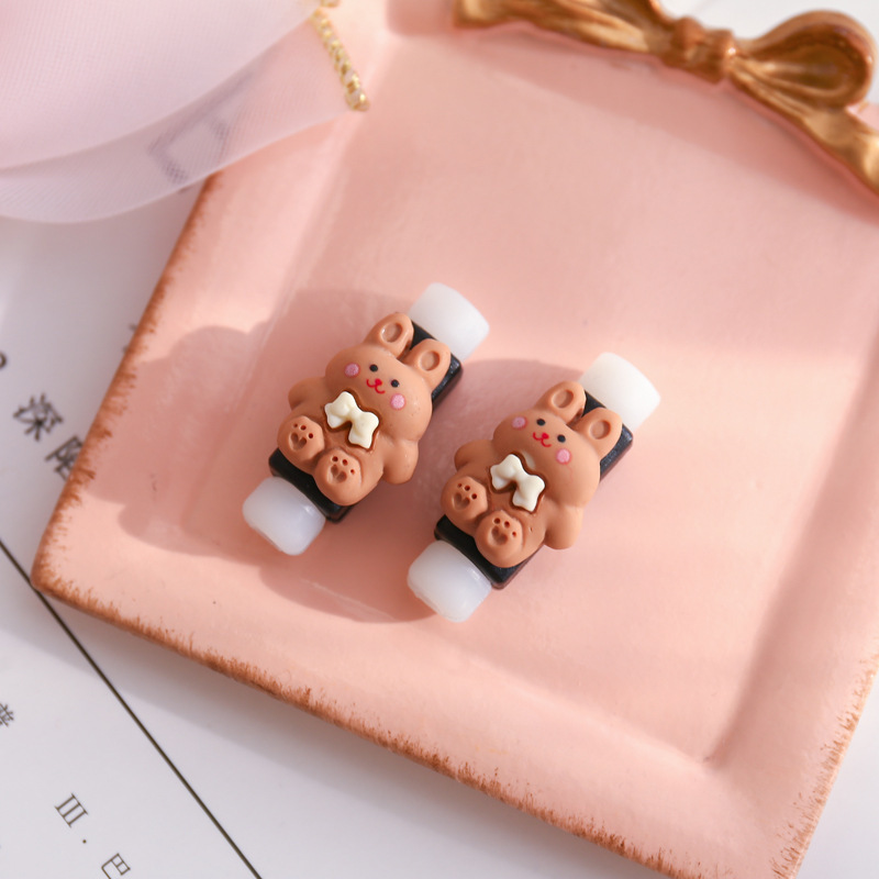 かわいい漫画のデータケーブル保護カバー、携帯電話充電ケーブル破損防止プロテクター、高価値ヘッドフォンケーブル保護ケース|undefined