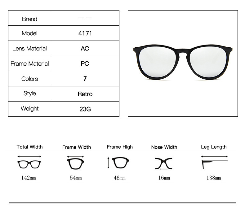 European and American Trend New Sunglasses Fashion Sunglasses Internet Popular Same Style Semi-metal Toad Glasses 4171_voghion.com