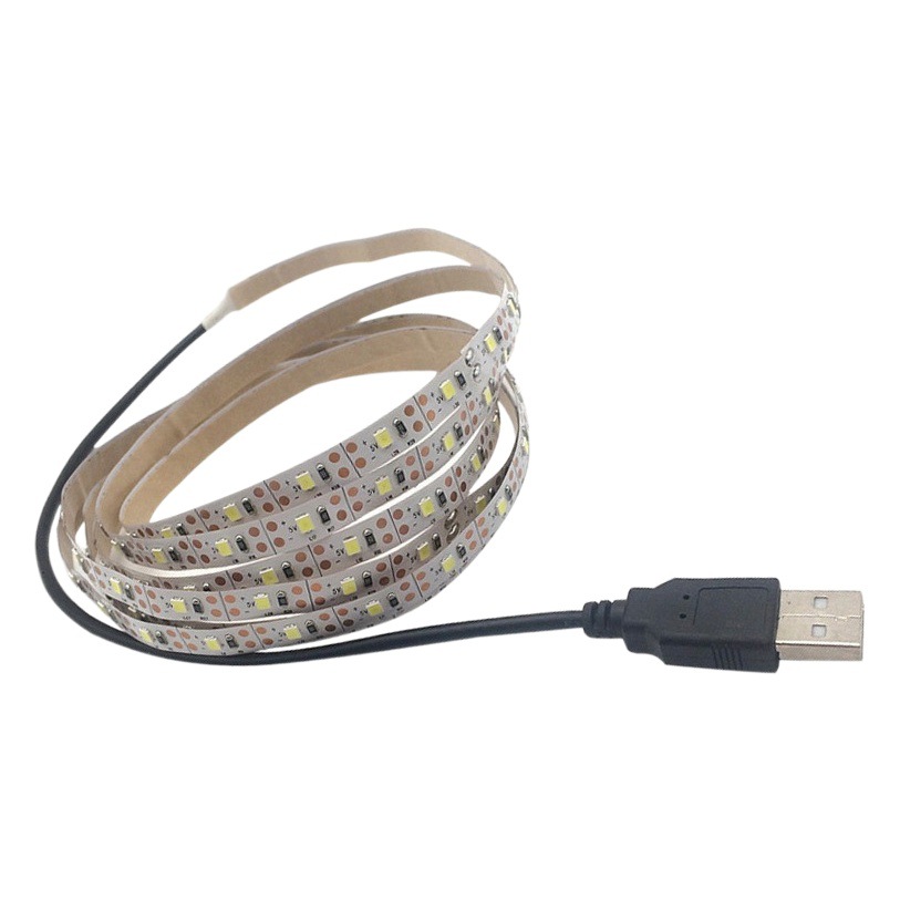 5v2835led tira de luz 60 luz interfaz USB monocromo tira de luz autoadhesiva TV Barra de luz de fondo atmósfera luz de la noche
