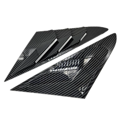 Suitable for Hyundai Sonata 9Th Generation 15-19 Rear Triangular Window Blinds Modified with Decorative Mustang Carbon Fiber (Şüşə kənarı xromları/moldingləri) - hyundai-sona-9th-generation-15-19-carbon-fiber-pair