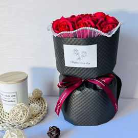 厂家跨境批发11朵玫瑰向日葵小香风花束母亲节女友生日礼物