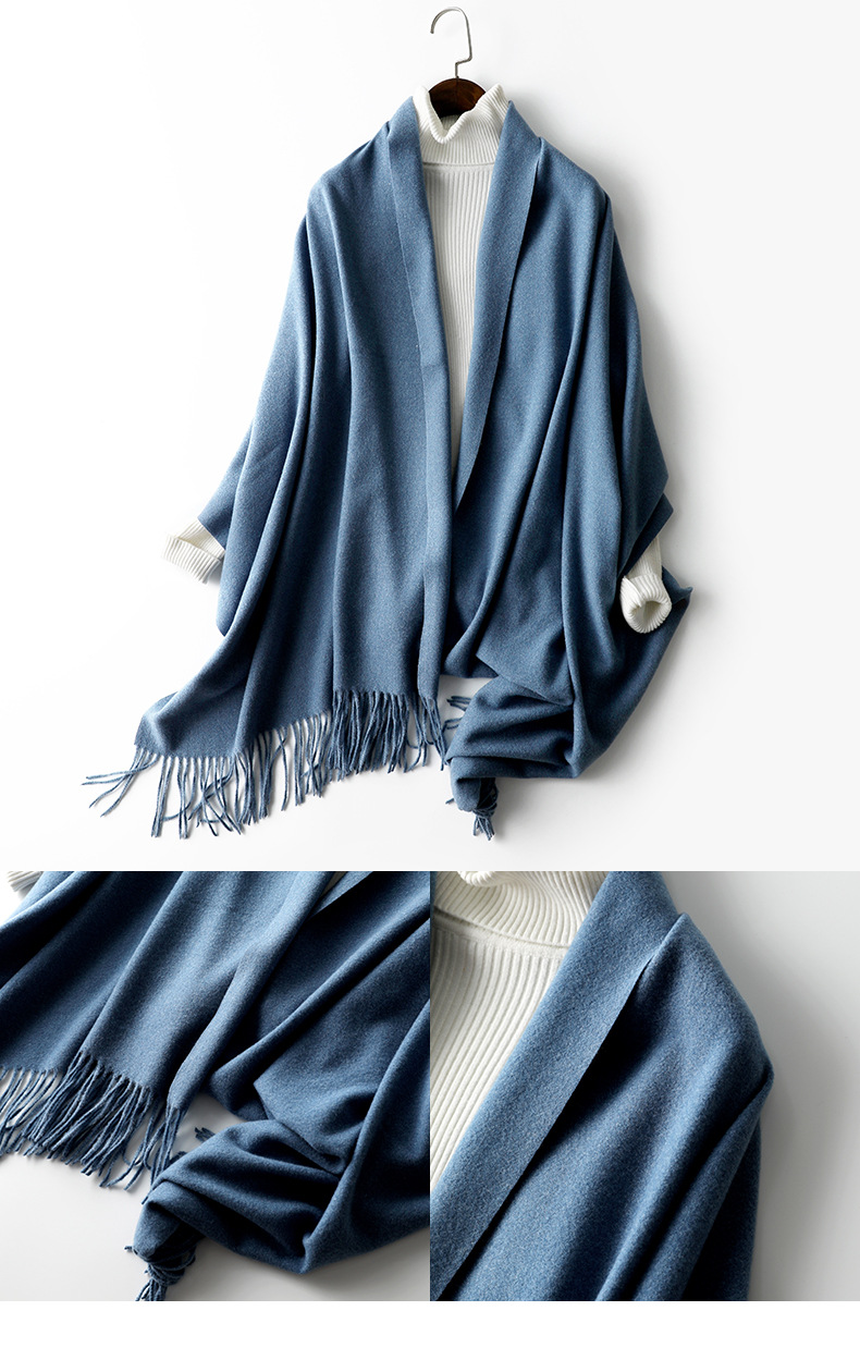 Scarf Classification Women's Fashion Solid Color Artificial Wool Polyester Winter Scarves