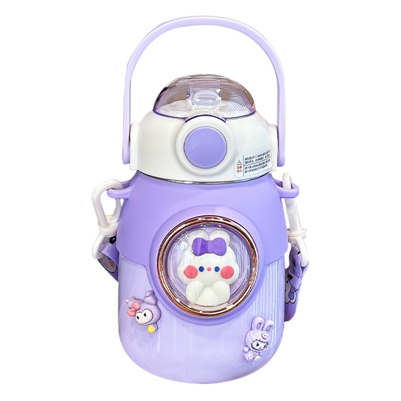 Lindo Super lindo taza de vacío para niños de calidad alimentaria 316 de alta apariencia de gran capacidad de paja taza de agua hembra gran vientre taza Niño