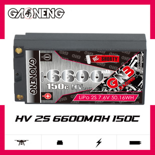 GNB����6600mAh 2S 7.6V 150C HV�m��1/10�b��܇ģ�~��Ӳ���늳�