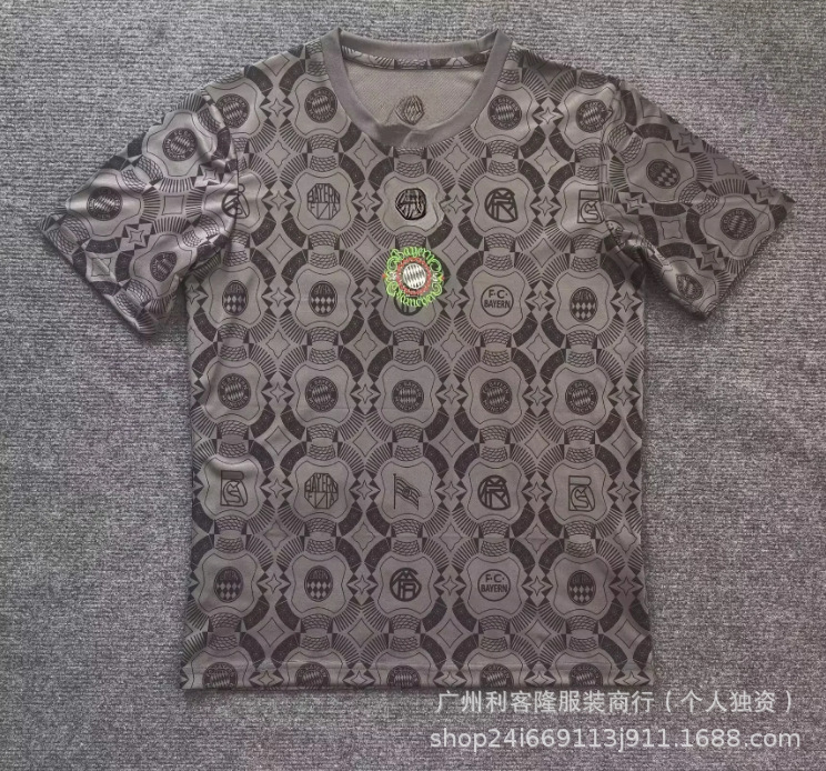 热门新款足球服拜仁球衣主客场纪念版短袖t恤厂家直销可印号跨境|undefined
