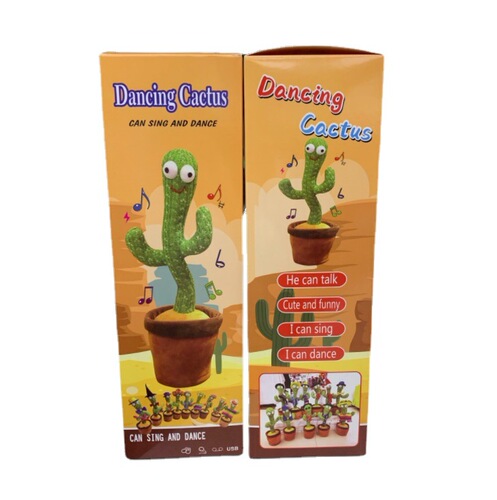 Cross-border dancing cactus toy gift box, internet celebrity singing and dancing electric shaking cactus packaging gift box