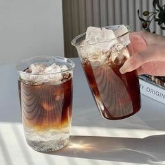 アイスアメリカンラテコーヒーカップins風グラス耐高温シンプルカップ牛乳カップ飲料カップジュースカップ