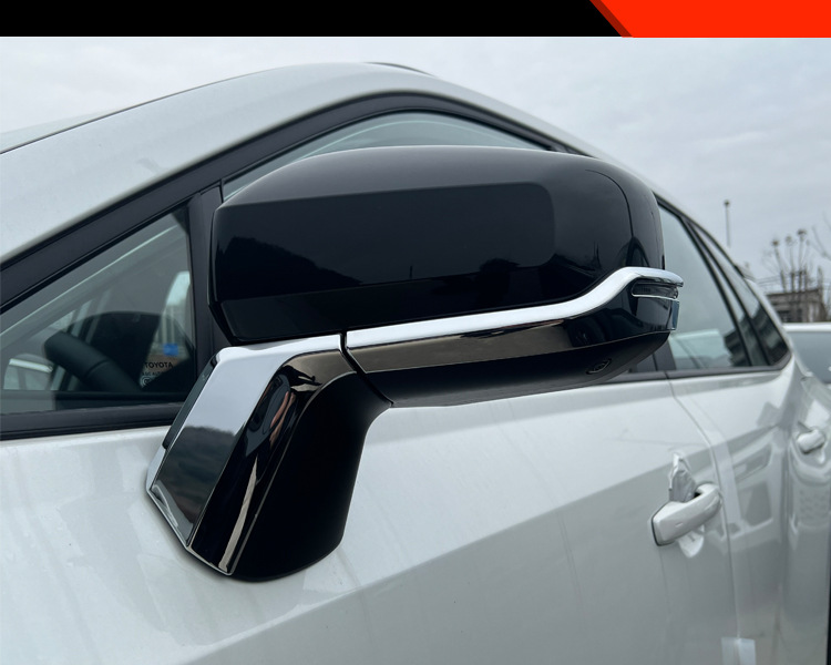 Suitable for 26 Models of Toyota Rav4 Modified Rearview Mirrors, Special Anti-Collision Decorative Bright Strip Car Accessories Stickers