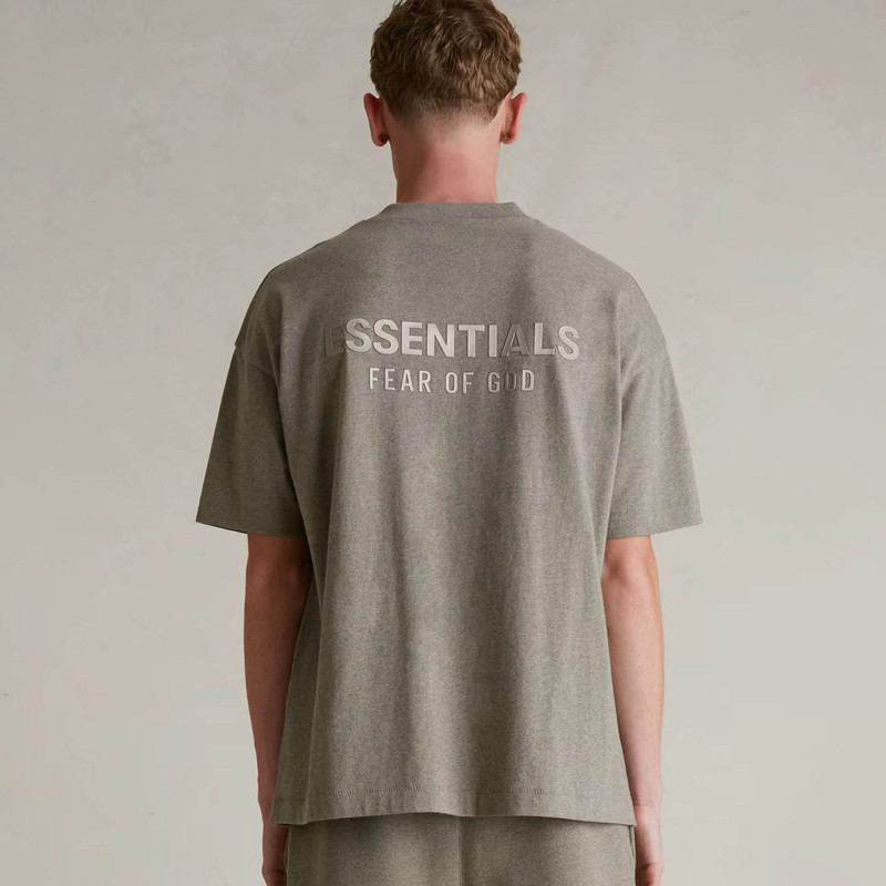 Fog Stack Essentials Season 9 High Street Casual Loose Metal Pressed Couple Short Sleeve Trendy T-Shirt Fog Stack Essentials Season 9 High Street Casual Loose Metal Pressed Couple Short Sleeve Trendy T-Shirt