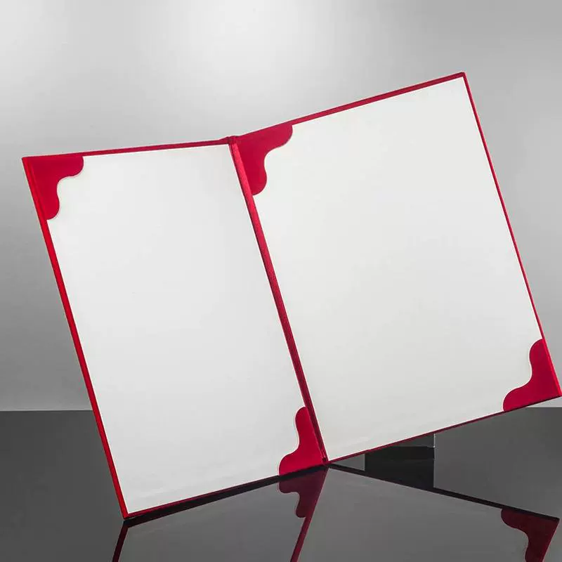 Файл-отчёт Velvete Speech Folder File File Stop Business Leather Face A3A4 Blank Certificate Signing Ceremony Book