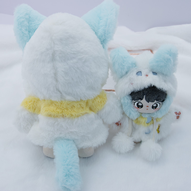 10cm20cm ropa de muñeca con capucha mono de peluche de juguete muñeca 20cm ropa de muñeca de algodón lindo en stock