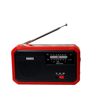 AM/FM two wave radio hand shake charging flashlight solar radio emergency charging radio flashlight