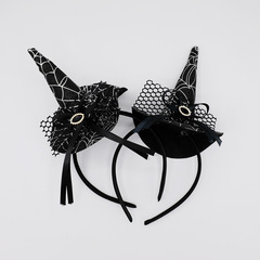 ハロウィーンの黒いおかしなカチューシャのパーティーの装飾のカチューシャの子供の髪飾りのかわいい道具の舞踏会の魔女の帽子のカチューシャ