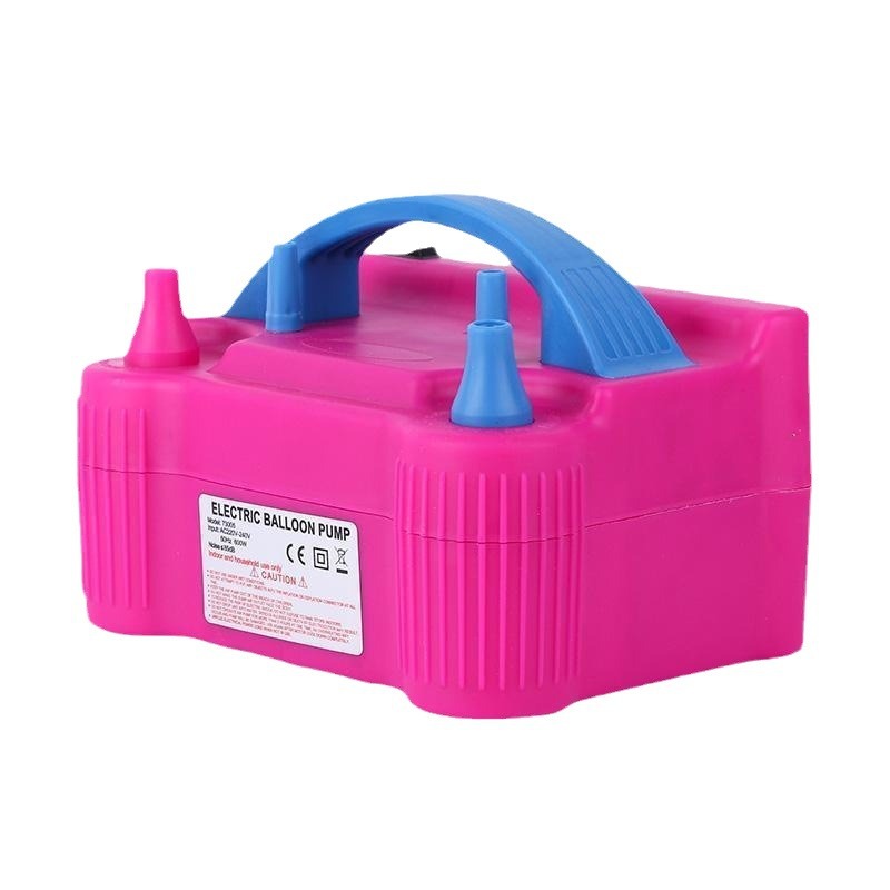 Bomba de globo eléctrica inflada Bomba de globo inflada de doble agujero inflador de globo inflador automático para casa de boda máquina de soplado de globo