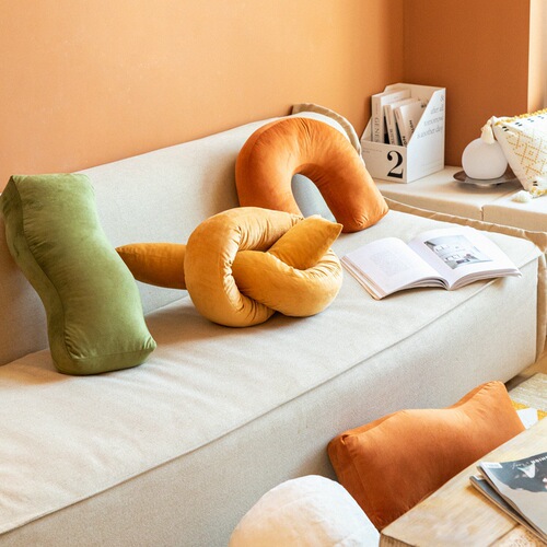Internet celebrity special-shaped pillow ins style sofa cushion cute bedside velvet living room bay window pillow bed backrest