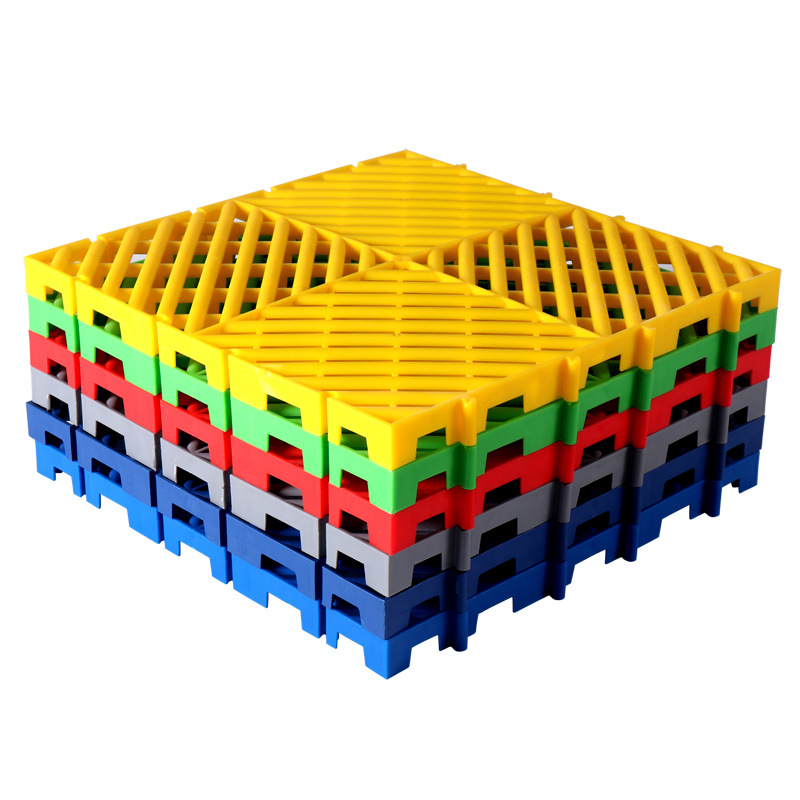 PP nuevo material 3cm coche sala de lavado empalme piso rejilla de lavado de coches patio no excavar piso de plástico 4S de partición estera del piso de la tienda