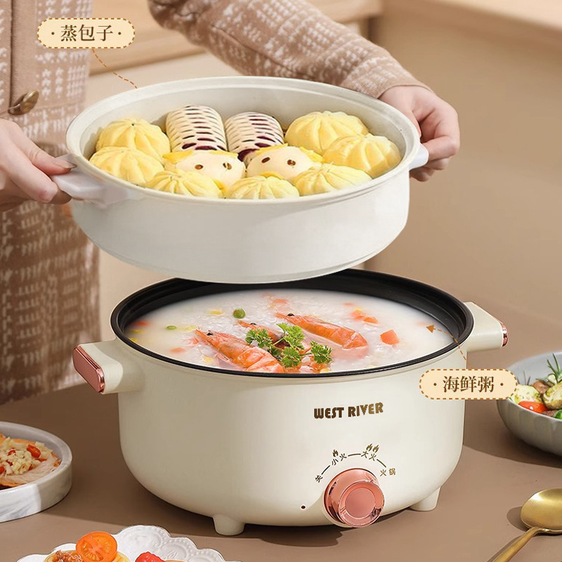 出口德国原款电火锅电炒锅多功能料理锅蒸煎炒不粘锅电煮锅电炸锅|undefined