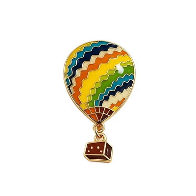 air balloon-shaped metal brooch, In: Yaxa sancaqları