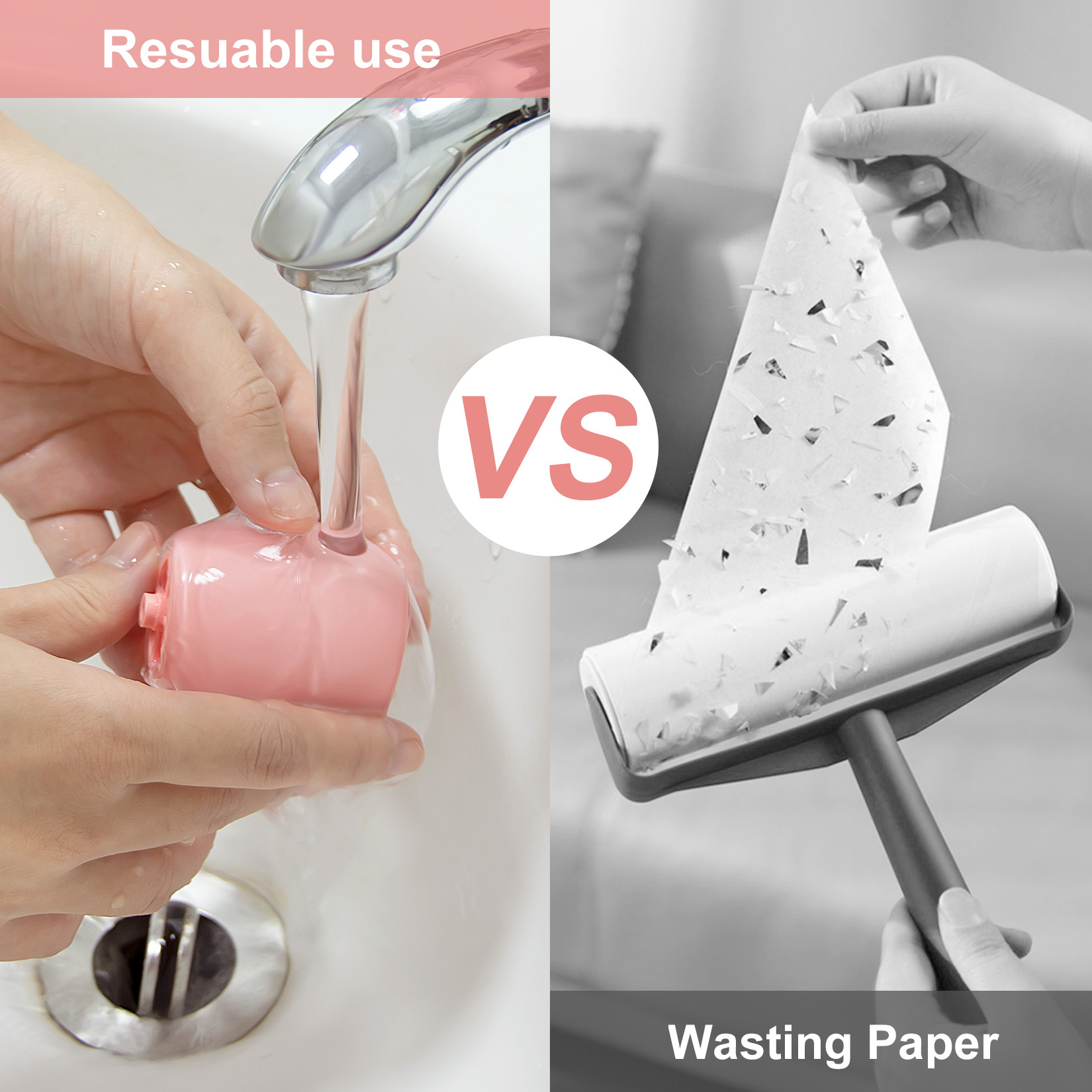 Nuevo cepillo quitapelusas portátil 2025, lavable y reutilizable, con funda.