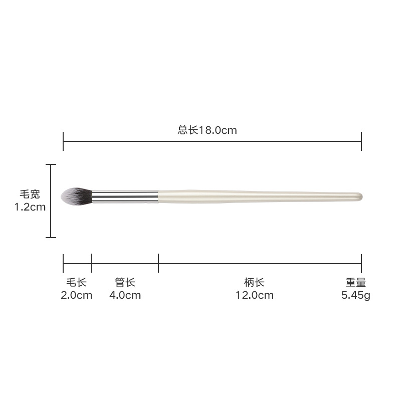 Venta al por mayor de fábrica 5 juegos de pinceles de maquillaje de ojos Sombra de ojos, sombra de nariz, manchas, corrector, herramientas de belleza, pinceles de maquillaje de cabello suave