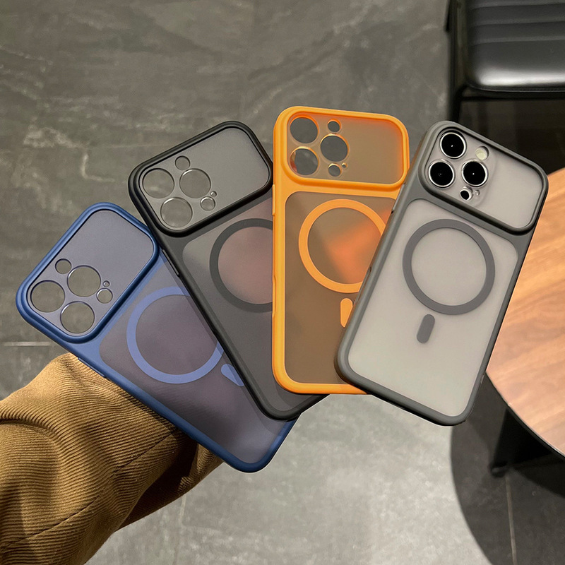 Fine-Pore Skin-Feel Magnetic Phone Case Suitable for iPhone 17 Pro Max, Apple 16/13 Matte Translucent Protective Cover