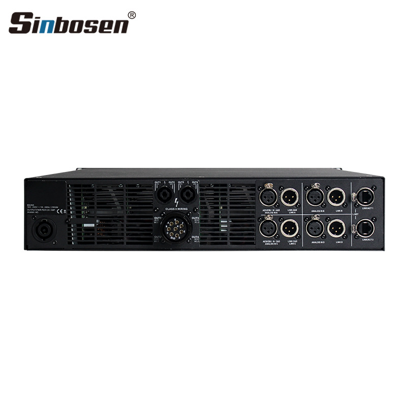 LA12XLA4X Amplificador de potencia de escenario profesional DSP de alta potencia Amplificador de potencia digital de 4 canales Empuje Amplificador de potencia de subwoofer dual de 21 pulgadas