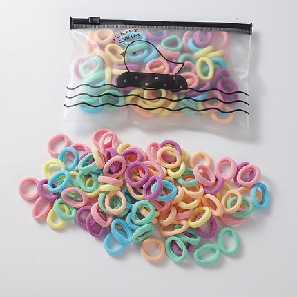 South Korea high elastic small rubber band small size children's hair band girls do not hurt the hair rope cute hair rope towel ring leather case for women