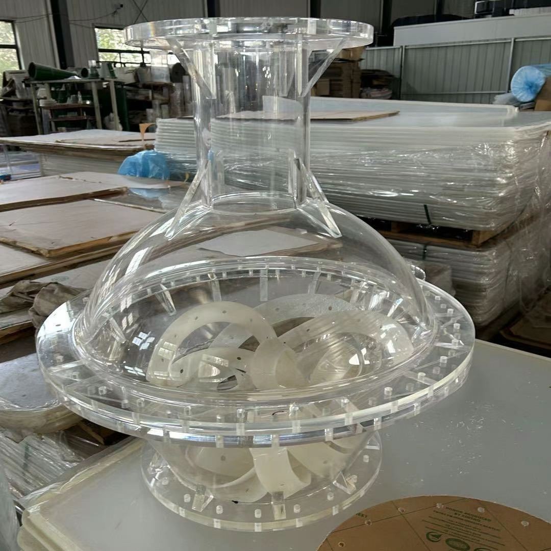 加工亚克力漏斗状 锥形容器 亚克力水处理容器 藻类细菌培养