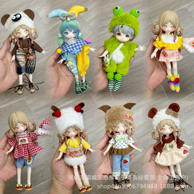 8-функциональная кукла bjd 12 точек детская одежда ob11 blind box кукла 11-17 см Волк Бой Бонни Кролик Пенни платье платье